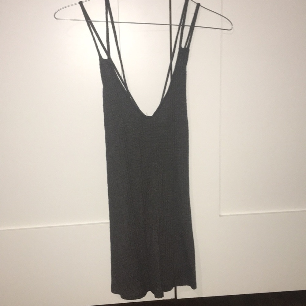 Grey urban outfitters cross cross back tank top